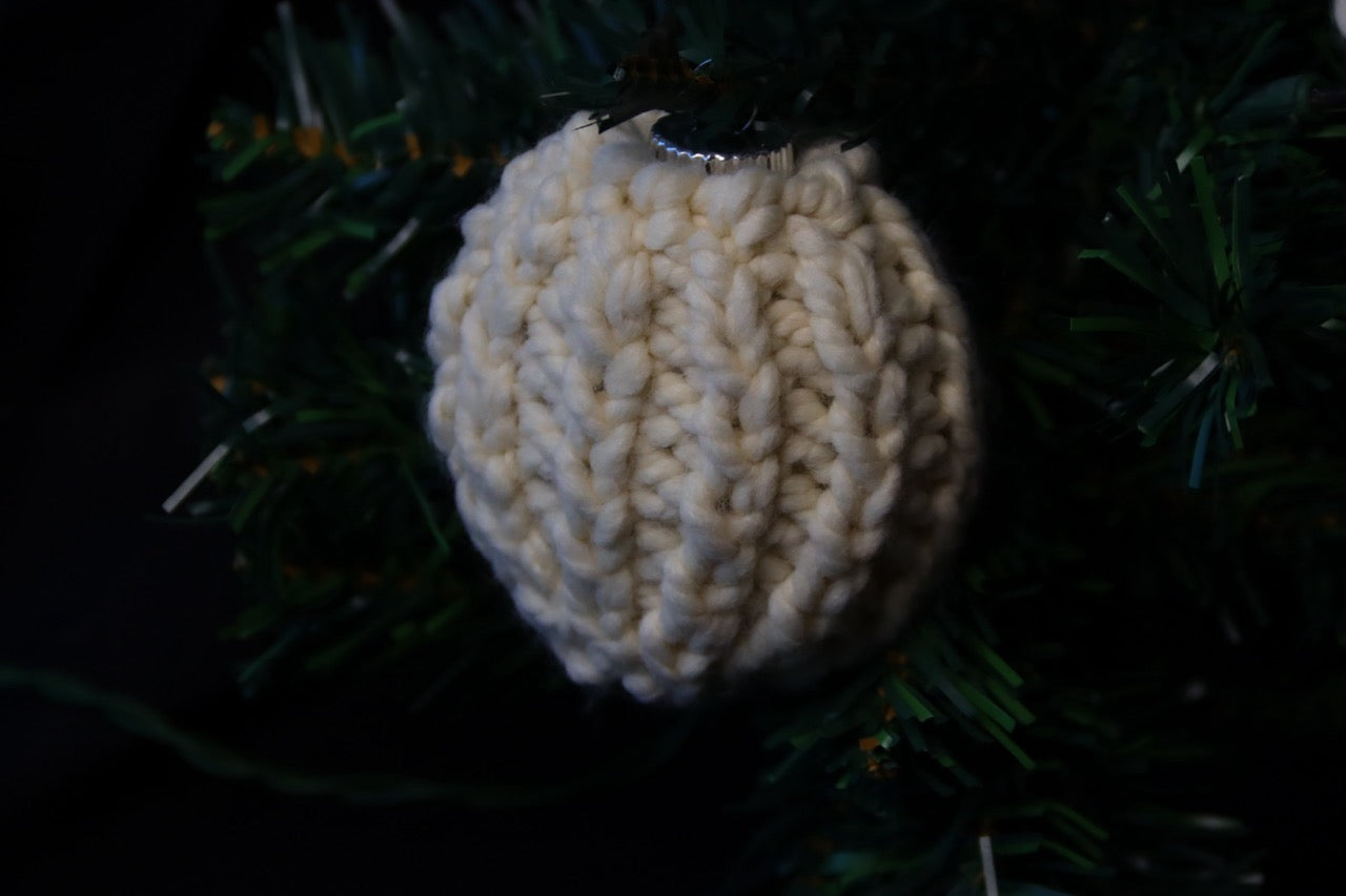 Round Knit Ornaments
