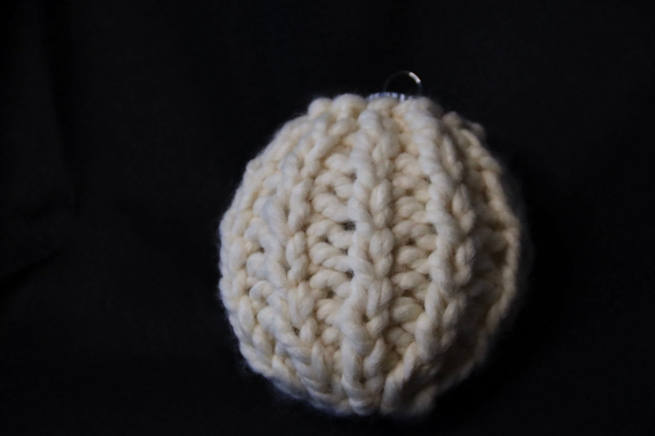 Round Knit Ornaments