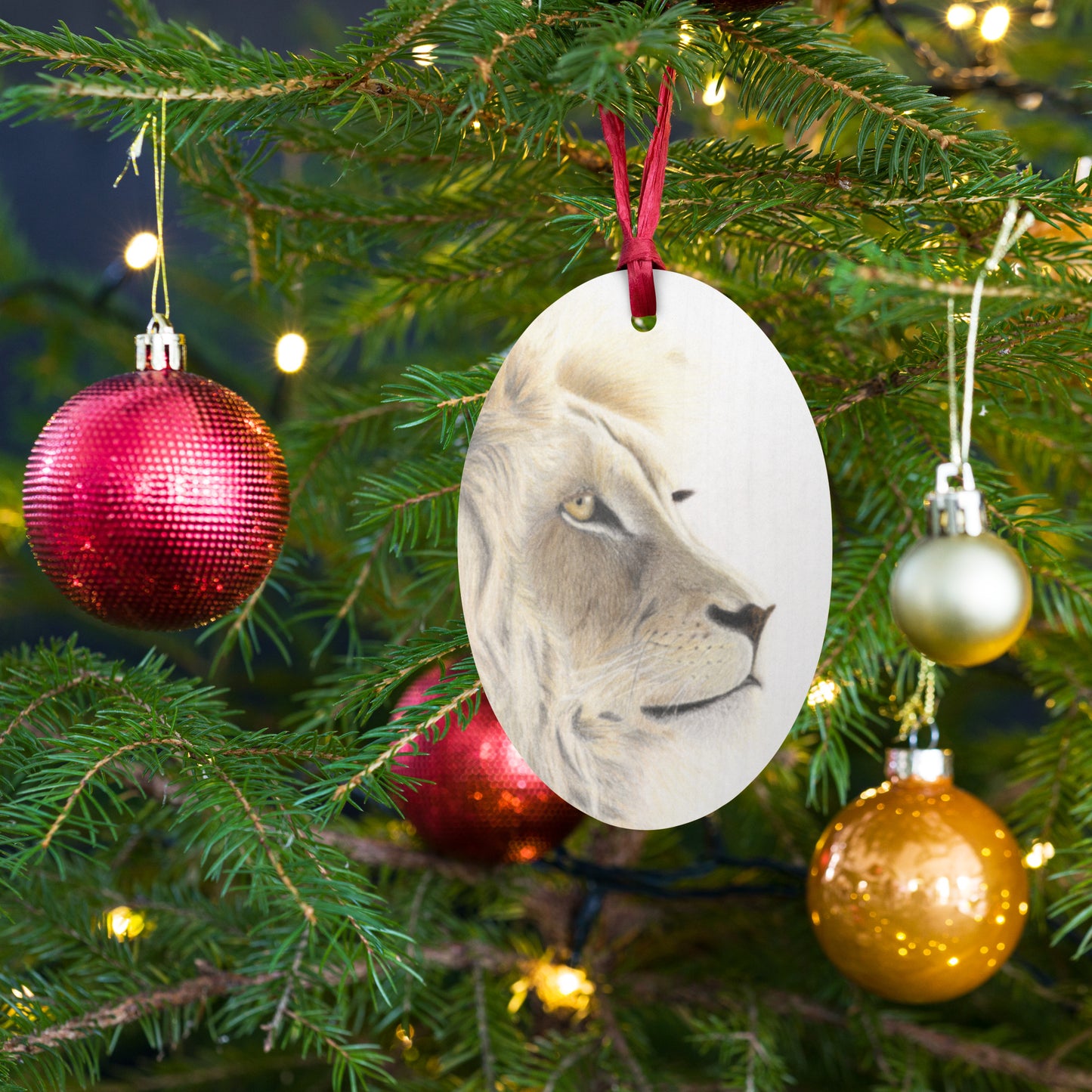 Lion Gaze træ ornament