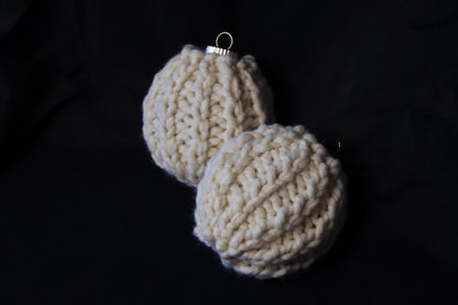 Round Knit Ornaments