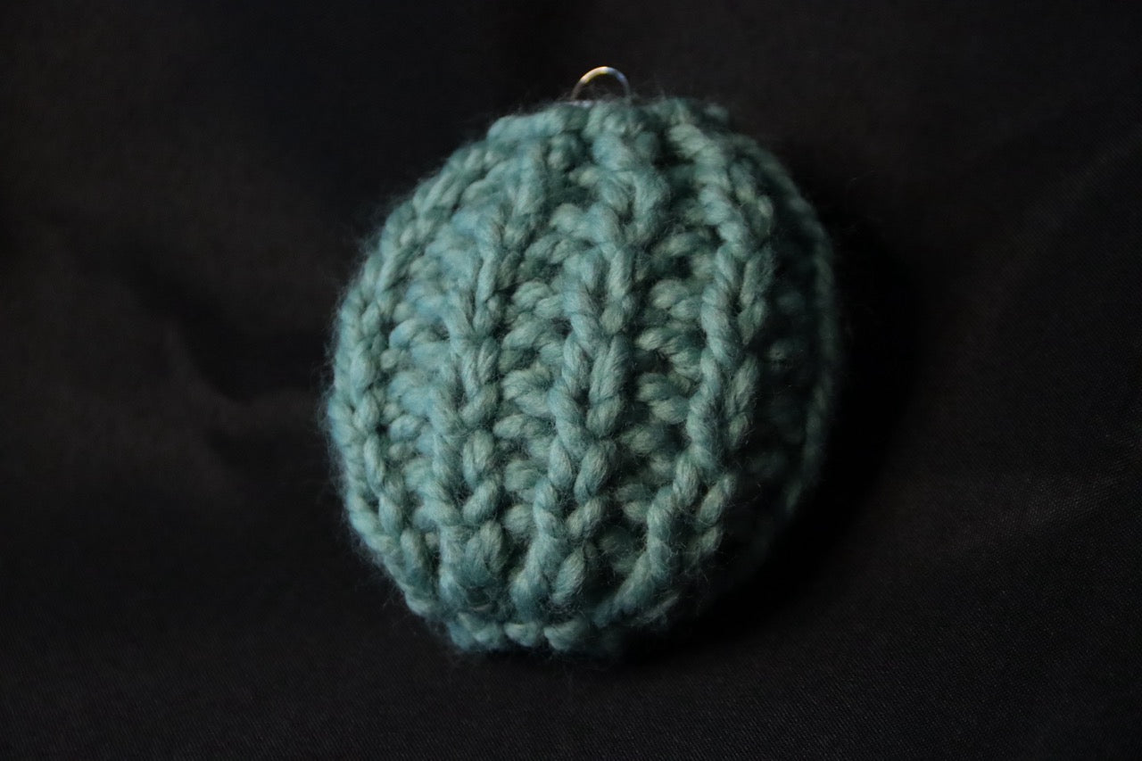 Round Knit Ornaments