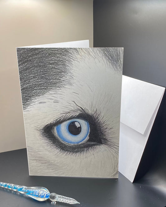 Husky Eye Card