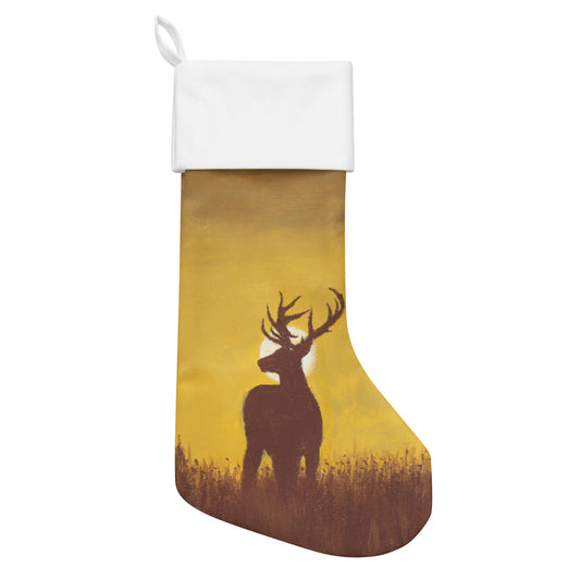 Elk Sunset Christmas Stocking