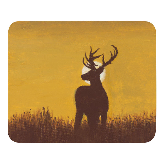 Elk Sunset Mouse Pad