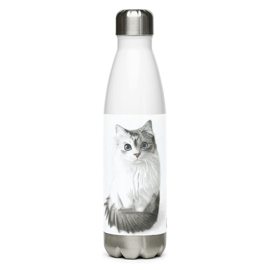 Cat Stare Stainless Steel Water Bottle