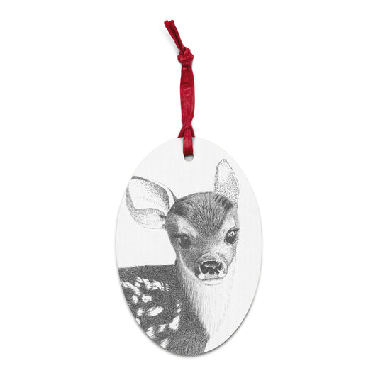 Fawn Wooden Ornament